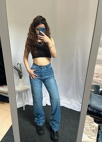 Zara Straight WideLeg Baggy İhraç Fazlası Y2K Kot Jean