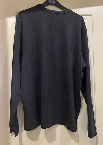 Düğmeli Gri Erkek Uzun Kollu Tişört - Görsel 3