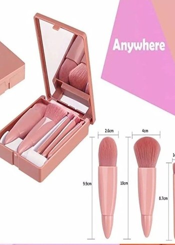 Bej Makyaj Fırçası Seti - Görsel 4