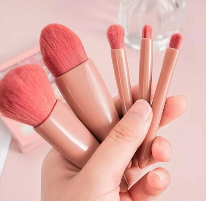 Bej Makyaj Fırçası Seti - Görsel 2