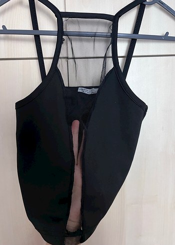 Siyah Strappy Mini Bustiyer - Görsel 2