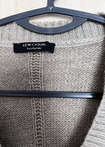 V Yaka Örgü Kadın Kazak - Görsel 3