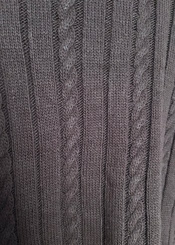 Kahverengi Örgü Kadın Yelek - Görsel 3