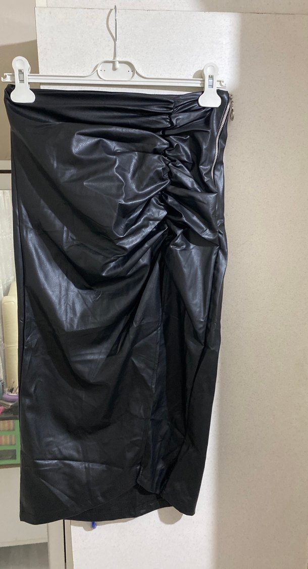 Siyah Drapeli Uzun Gotik Etek - Görsel 2