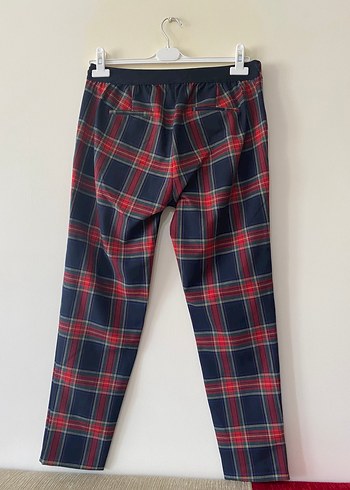 Paulmark Kadın ekose Regular Fit Kumaş Pantolon