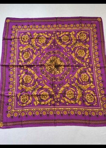 Silk & Cashmere Mor Parlak Desenli Kadın Fular