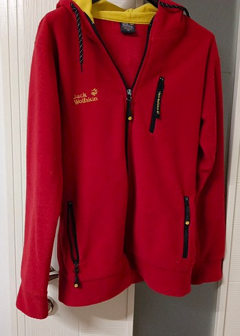 Jack Wolfskin Kırmızı Fermuarlı Erkek Polar