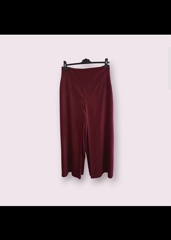 42 Beden Bordo Bol Kesim Kadın Kumaş Pantolon