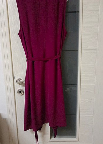 şarabi renk Uzun Kolsuz Kadın Yelek - Görsel 3