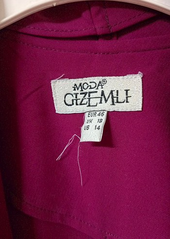 şarabi renk Uzun Kolsuz Kadın Yelek - Görsel 2