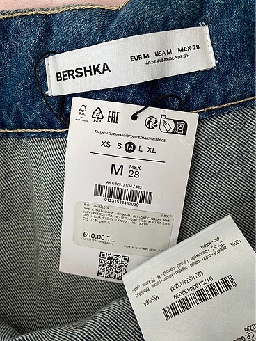 Bershka bershka denim pilili etek m