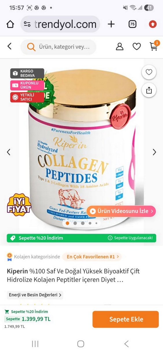 Mor Hidrolize Kollajen Tozu - Görsel 2