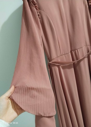 tesettür uzun abiye elbise - Görsel 2