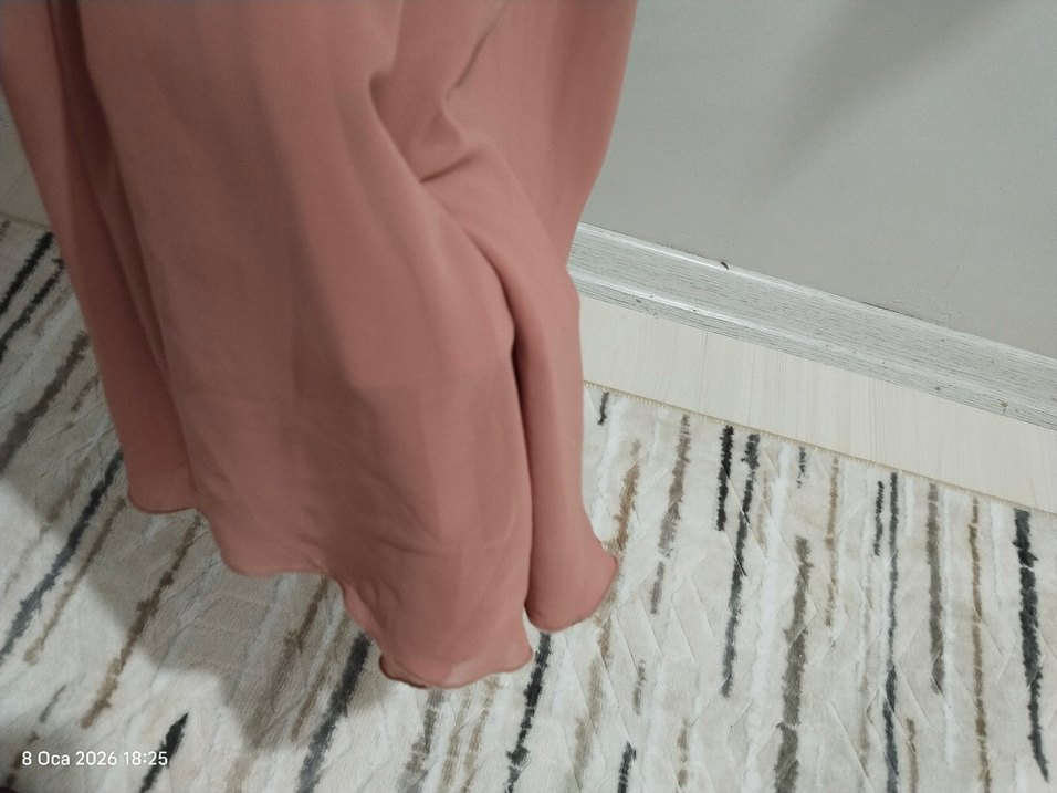 tesettür uzun abiye elbise - Görsel 3