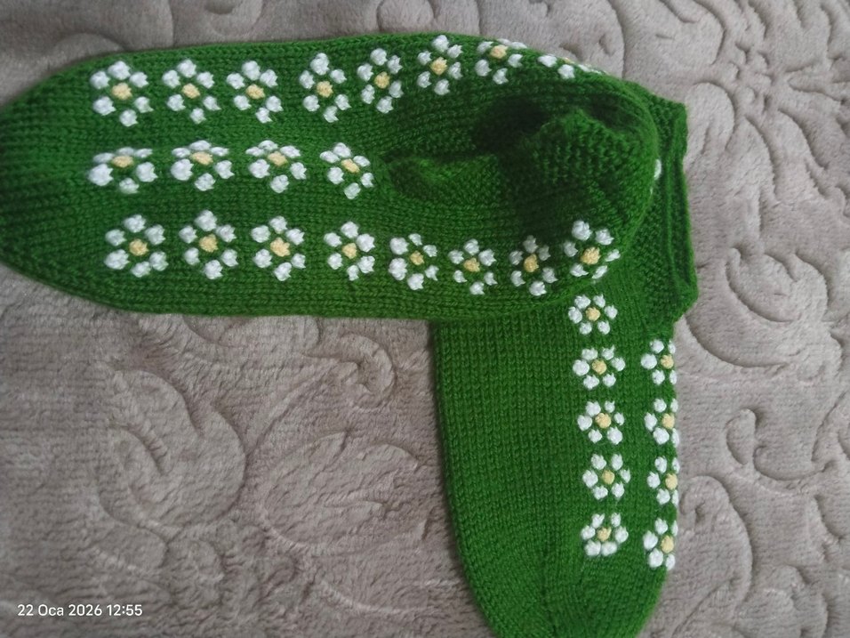 kadın kışlık el emeği patik - Görsel 4