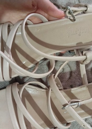 kadın topuklu ayakkabı, sandalet topuklu ayakkabı - Görsel 5