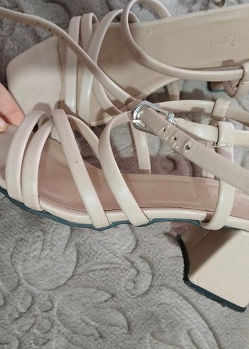 kadın topuklu ayakkabı, sandalet topuklu ayakkabı - Görsel 4