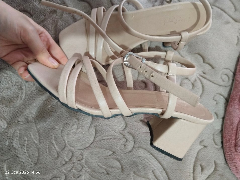 kadın topuklu ayakkabı, sandalet topuklu ayakkabı - Görsel 4