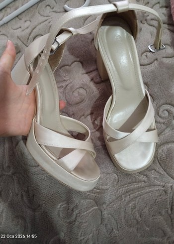 topuklu ayakkabı yüksek topuk, gelin ayakkabısı - Görsel 3