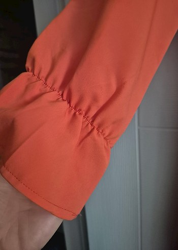 Turuncu Bohem Salaş Uzun Elbise - Görsel 5