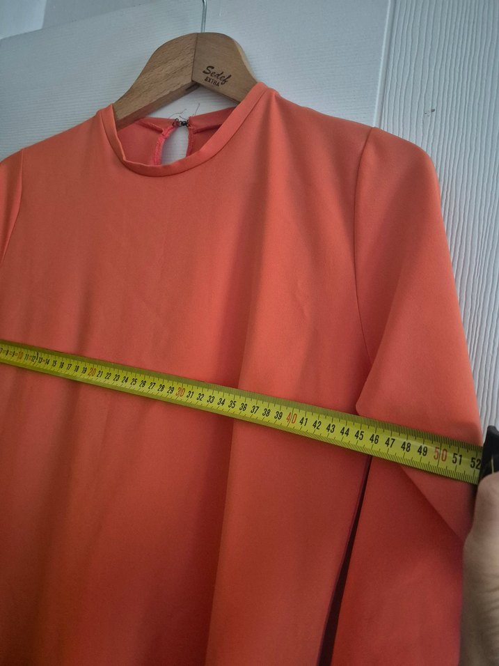 Turuncu Bohem Salaş Uzun Elbise - Görsel 3