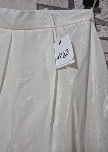 Nakış Detaylı Beyaz Uzun Etek - Görsel 9