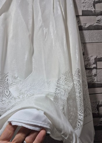 Nakış Detaylı Beyaz Uzun Etek - Görsel 6