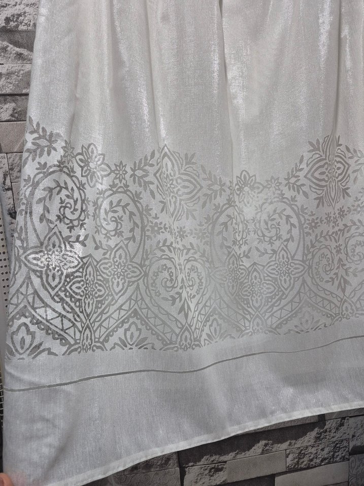 Nakış Detaylı Beyaz Uzun Etek - Görsel 2