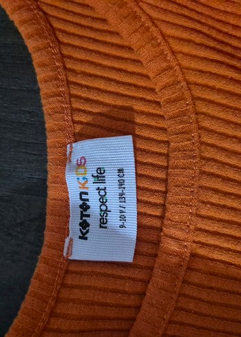 Turuncu Baskılı Kadın Triko Askılı Atlet - Görsel 3