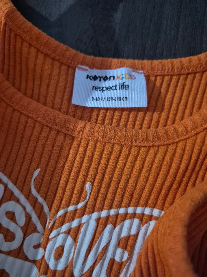 Turuncu Baskılı Kadın Triko Askılı Atlet - Görsel 4