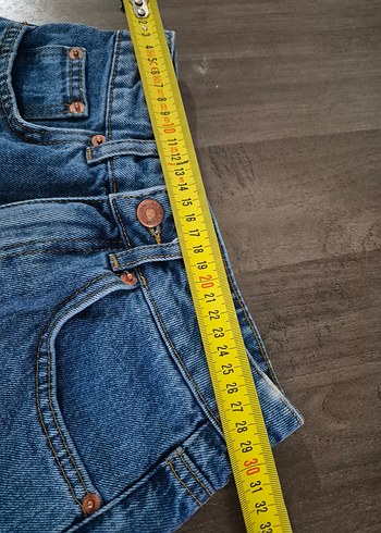 Kadın Mavi Bol Kesim Mini Denim Şort - Görsel 3