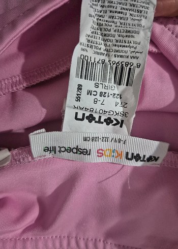 Kız Çocuk Pembe Streç Street Wear Şort - Görsel 3