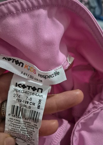 Kız Çocuk Pembe Streç Street Wear Şort - Görsel 6