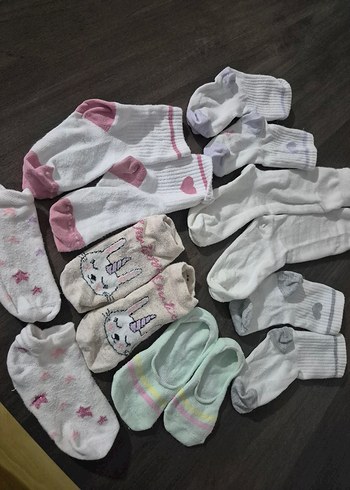 Kız Çocuk Pamuklu Çorap Seti - Görsel 2