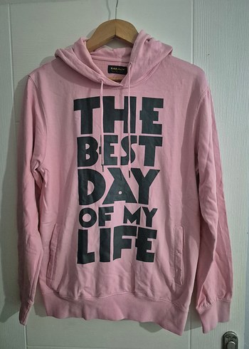 Renkli Baskılı Kapüşonlu Kadın Sweatshirt - Görsel 2