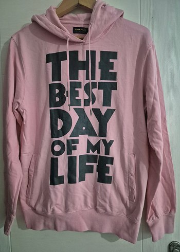 Renkli Baskılı Kapüşonlu Kadın Sweatshirt - Görsel 7