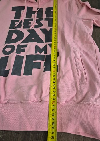 Renkli Baskılı Kapüşonlu Kadın Sweatshirt - Görsel 6