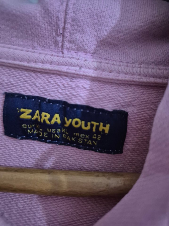 Renkli Baskılı Kapüşonlu Kadın Sweatshirt - Görsel 3