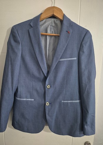 Erkek Mavi Regular Fit Ceket - Görsel 3