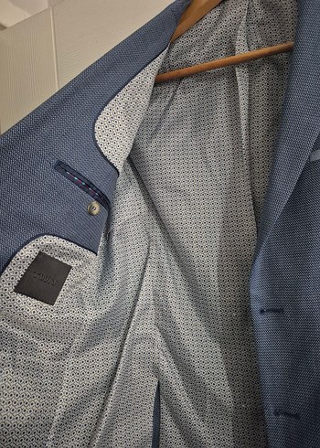 Erkek Mavi Regular Fit Ceket - Görsel 4