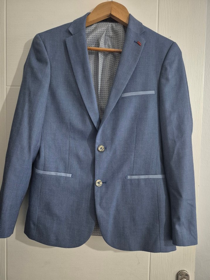 Erkek Mavi Regular Fit Ceket - Görsel 2