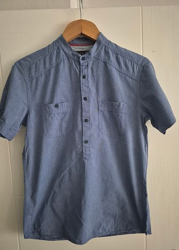 Lacoste Erkek Kısa Kollu Denim Gömlek