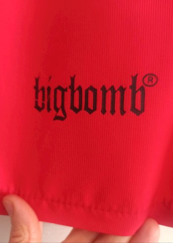 Kırmızı Bağcıklı Mini Erkek Deniz Şortu - Görsel 2