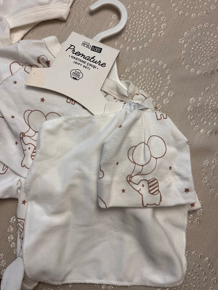 Prematüre Bebek Hastane Çıkış Seti - Görsel 4