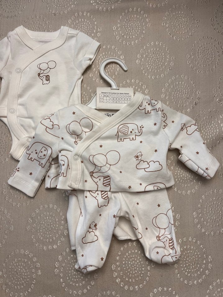 Prematüre Bebek Hastane Çıkış Seti - Görsel 2