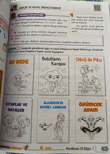 4. Sınıf Meraklısına Yeni Nesil Dil Bilgisi Kitabı