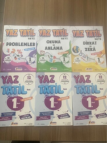 1.sınıf yaz tatil seti