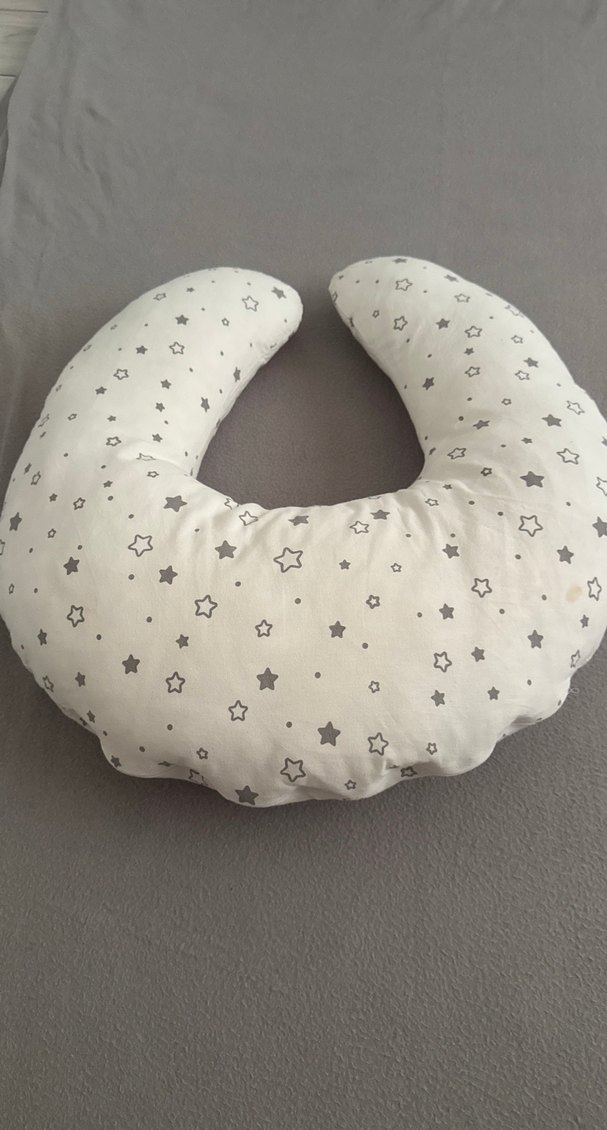 Baskılı Beyaz Emzirme ve Hamilelik Yastığı - Görsel 3