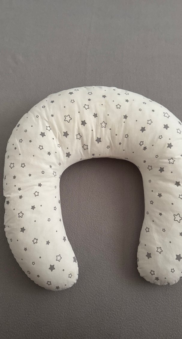 Baskılı Beyaz Emzirme ve Hamilelik Yastığı - Görsel 2