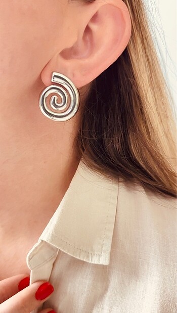 Spiral Çelik Küpe